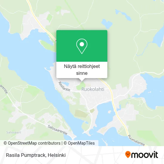 Rasila Pumptrack kartta