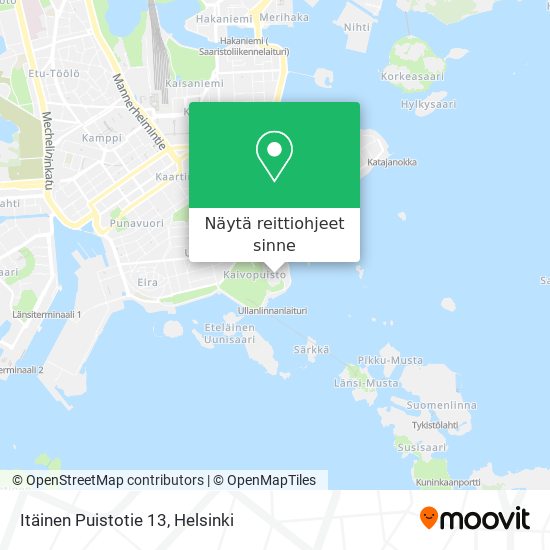Itäinen Puistotie 13 kartta