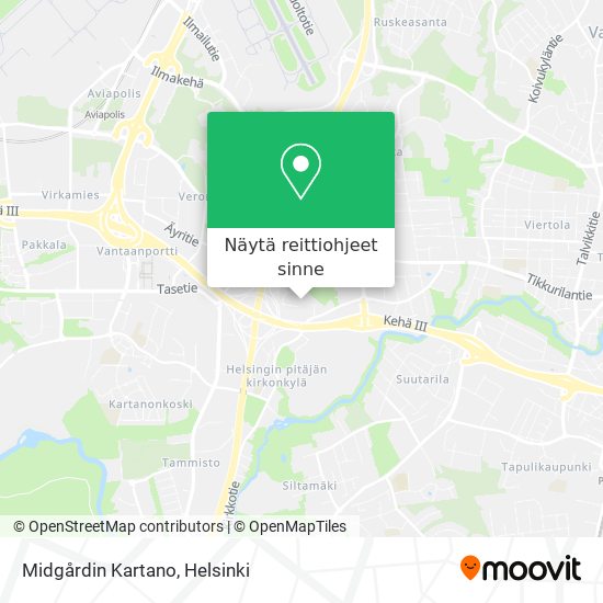 Midgårdin Kartano kartta