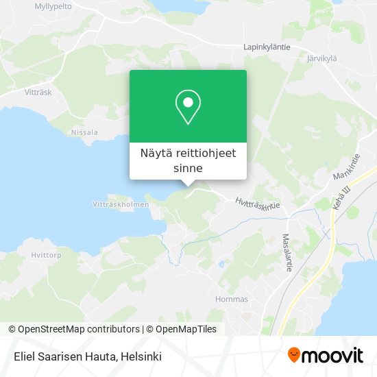 Eliel Saarisen Hauta kartta