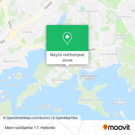 Meri-rastilantie 17 kartta