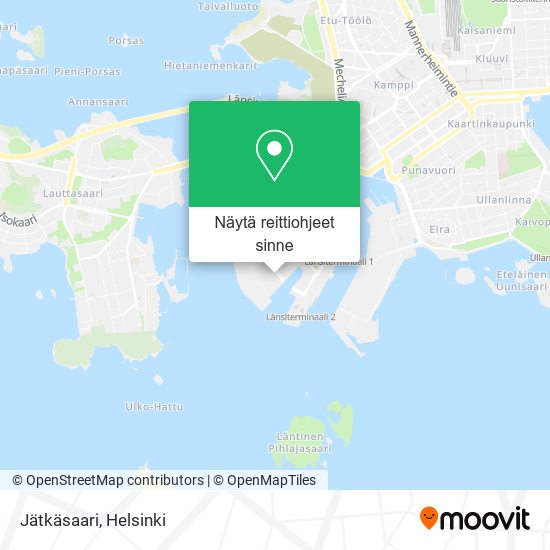 Kuinka päästä kohteeseen Jätkäsaari paikassa Helsinki kulkuvälineellä  Bussi, Raitiovaunu, Juna tai Metro?