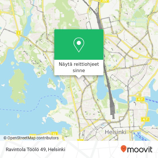 Ravintola Töölö 49 kartta