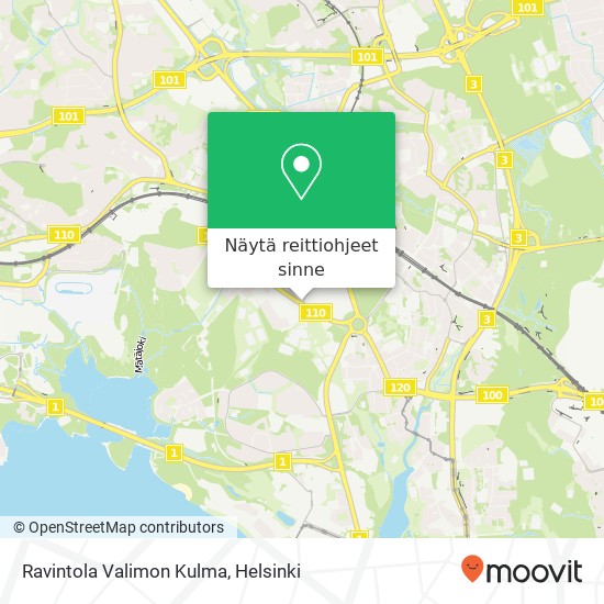 Ravintola Valimon Kulma kartta