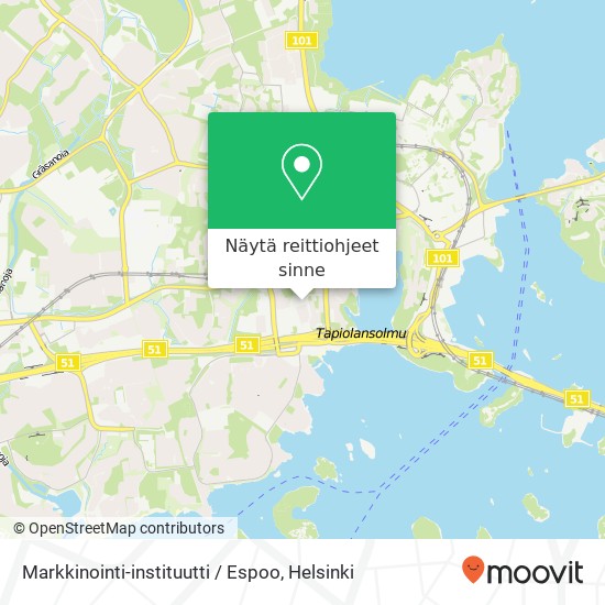 Markkinointi-instituutti / Espoo kartta