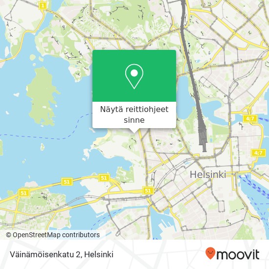 Väinämöisenkatu 2 kartta