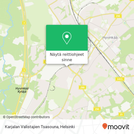 Karjalan Valistajien Tsasouna kartta