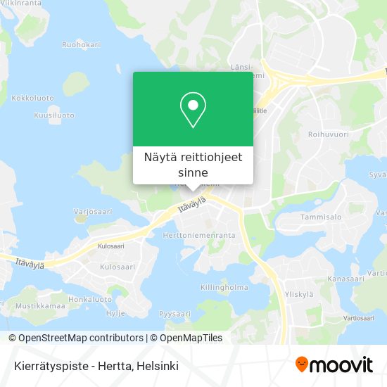 Kierrätyspiste - Hertta kartta