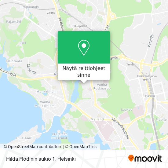 Hilda Flodinin aukio 1 kartta