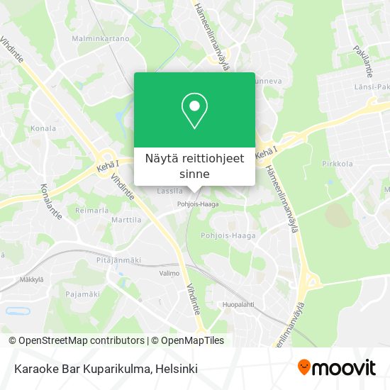 Karaoke Bar Kuparikulma kartta
