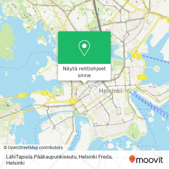 LähiTapiola Pääkaupunkiseutu, Helsinki Freda kartta