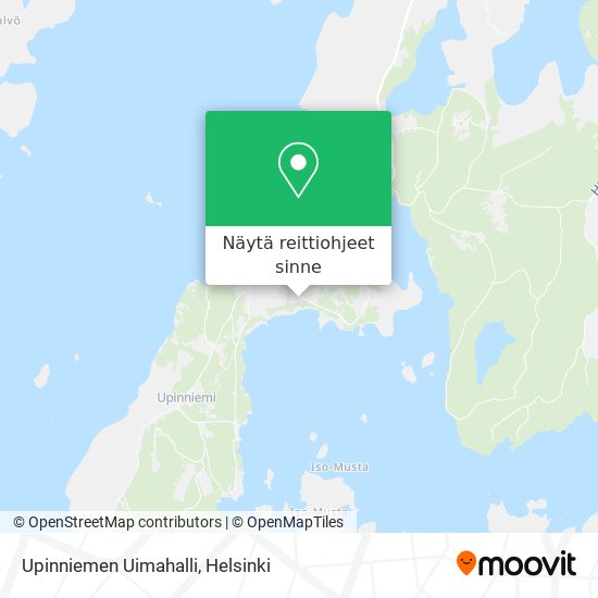 Upinniemen Uimahalli kartta