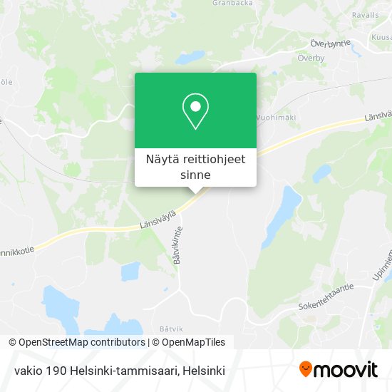 vakio 190  Helsinki-tammisaari kartta