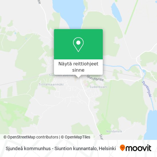 Sjundeå kommunhus - Siuntion kunnantalo kartta