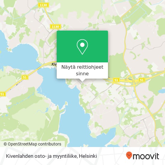 Kivenlahden osto- ja myyntiliike kartta