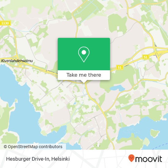 Hesburger Drive-In kartta