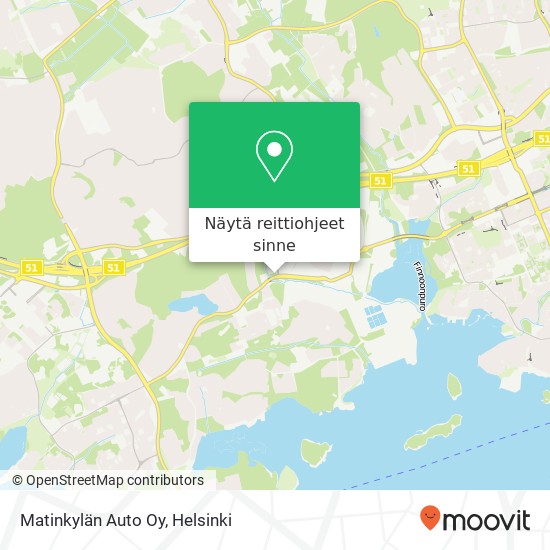 Matinkylän Auto Oy kartta