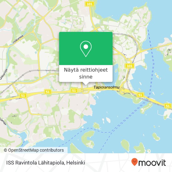 ISS Ravintola Lähitapiola kartta