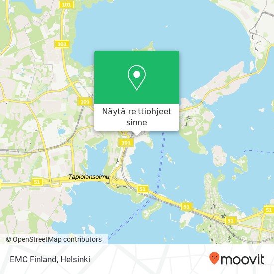 EMC Finland kartta