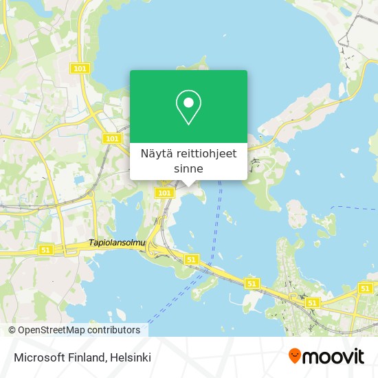 Microsoft Finland kartta