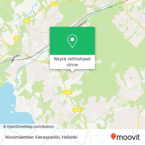 Nissimäentien Vierasparkki kartta