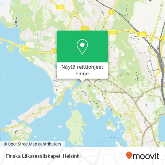 Finska Läkaresällskapet kartta