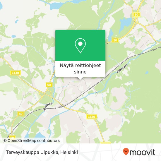 Terveyskauppa Ulpukka kartta