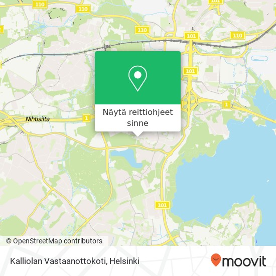 Kalliolan Vastaanottokoti kartta