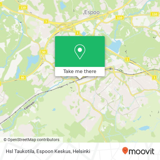 Hsl Taukotila, Espoon Keskus kartta