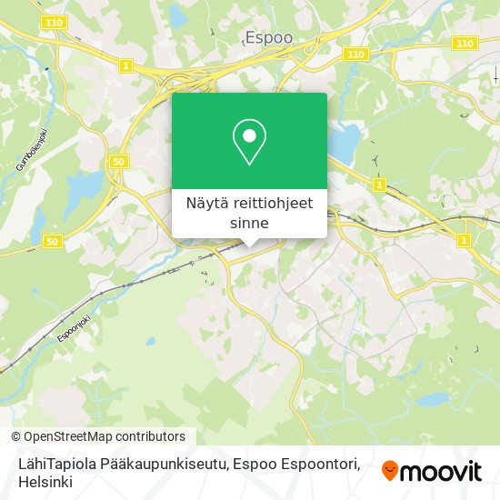 LähiTapiola Pääkaupunkiseutu, Espoo Espoontori kartta