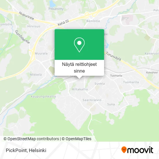 PickPoint kartta