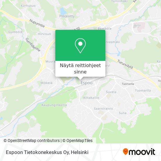 Espoon Tietokonekeskus Oy kartta