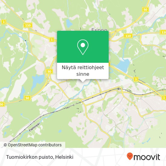 Tuomiokirkon puisto kartta
