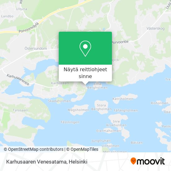 Karhusaaren Venesatama kartta
