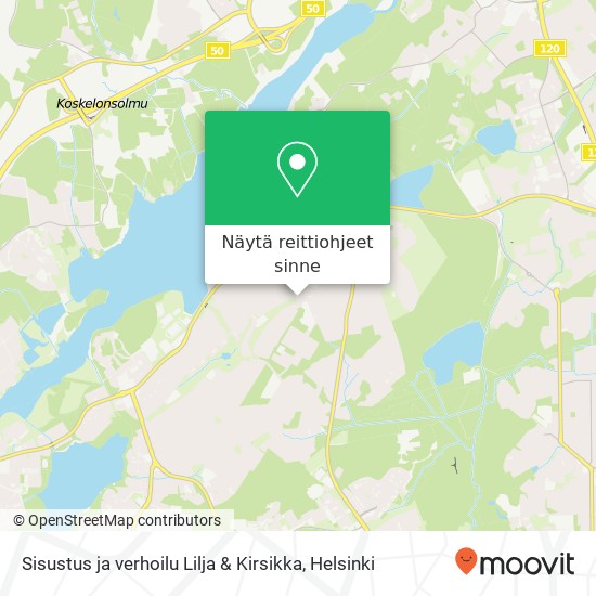 Sisustus ja verhoilu Lilja & Kirsikka kartta