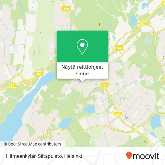 Hämeenkylän Siltapuisto kartta