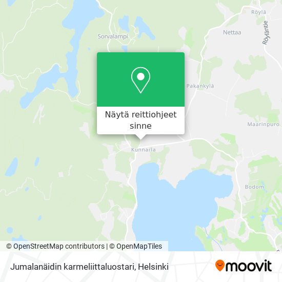 Jumalanäidin karmeliittaluostari kartta