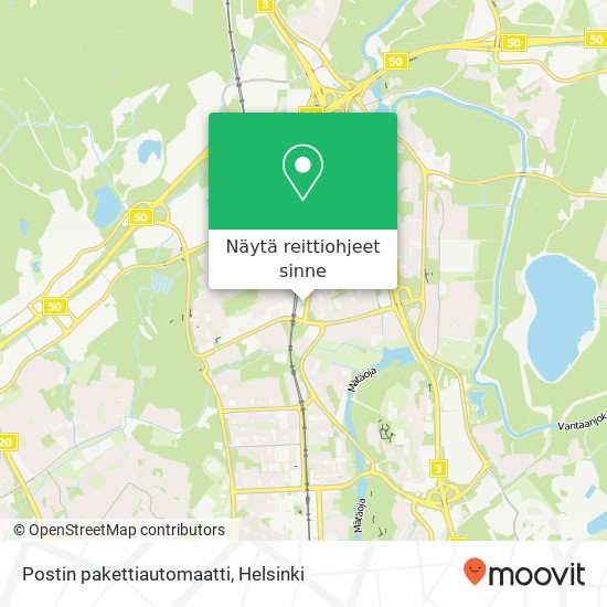 Postin pakettiautomaatti kartta