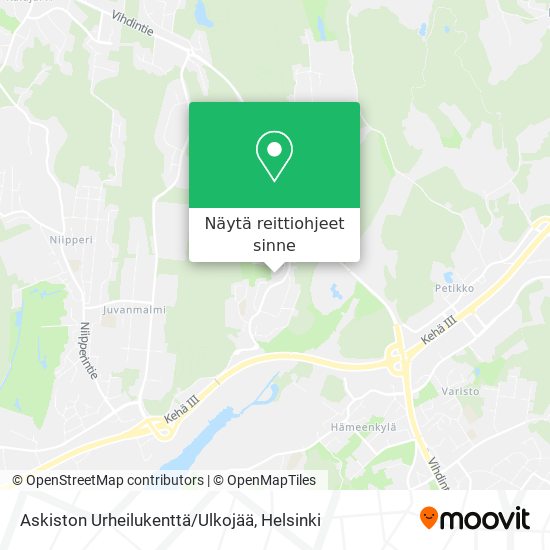 Askiston Urheilukenttä/Ulkojää kartta