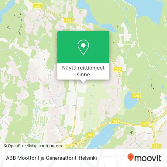 ABB Moottorit ja Generaattorit kartta