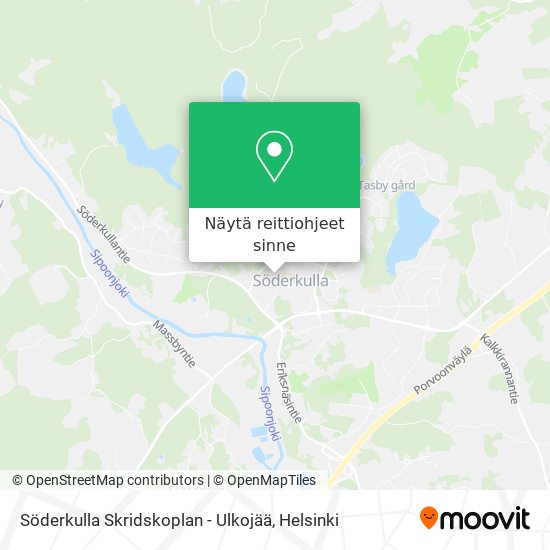 Söderkulla Skridskoplan - Ulkojää kartta