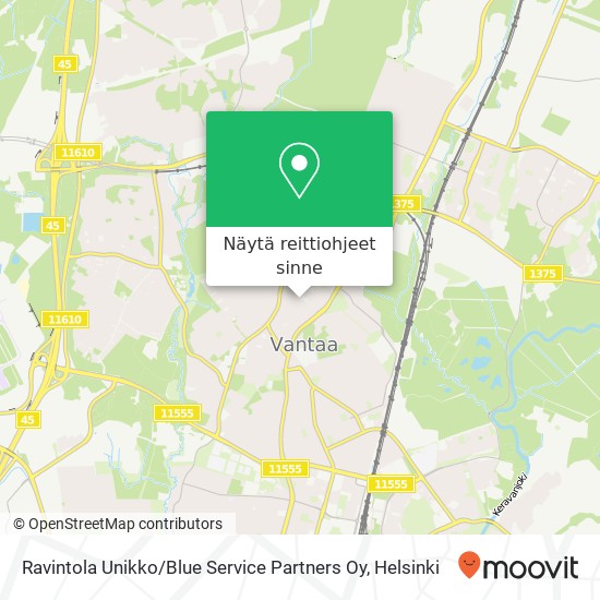 Ravintola Unikko / Blue Service Partners Oy kartta