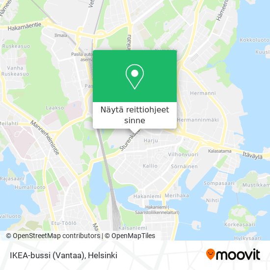 IKEA-bussi (Vantaa) kartta