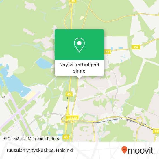 Tuusulan yrityskeskus kartta