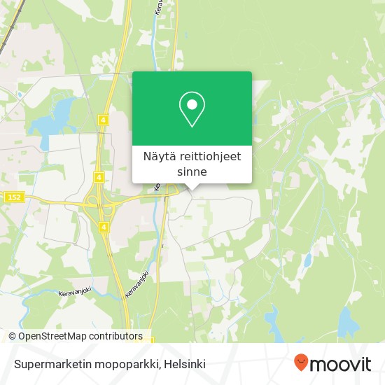 Supermarketin mopoparkki kartta