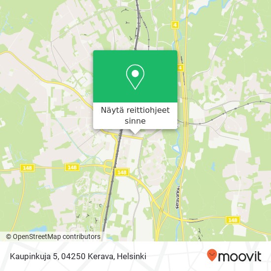 Kaupinkuja 5, 04250 Kerava kartta