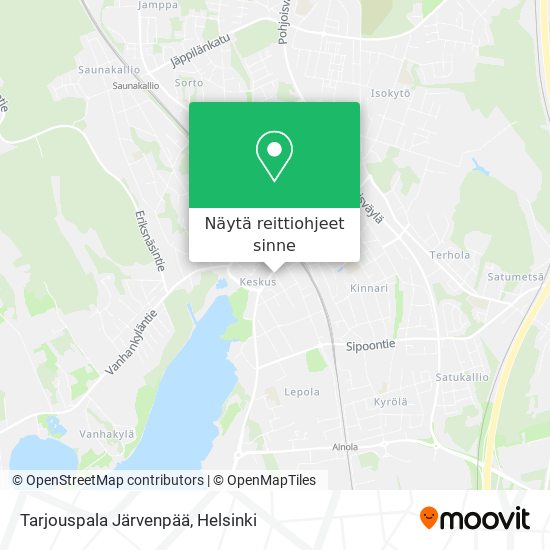 Tarjouspala Järvenpää kartta