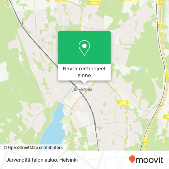 Järvenpää-talon aukio kartta
