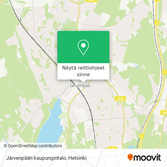 Järvenpään kaupungintalo kartta