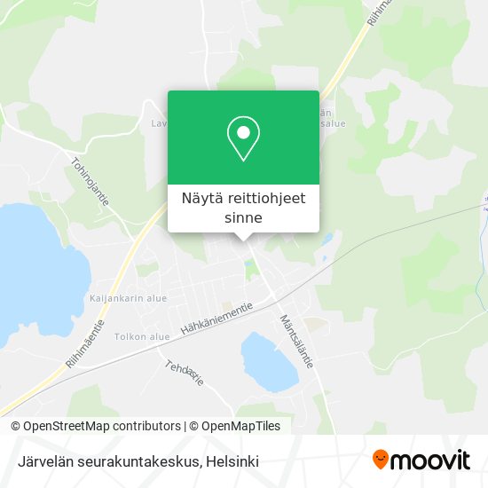 Järvelän seurakuntakeskus kartta